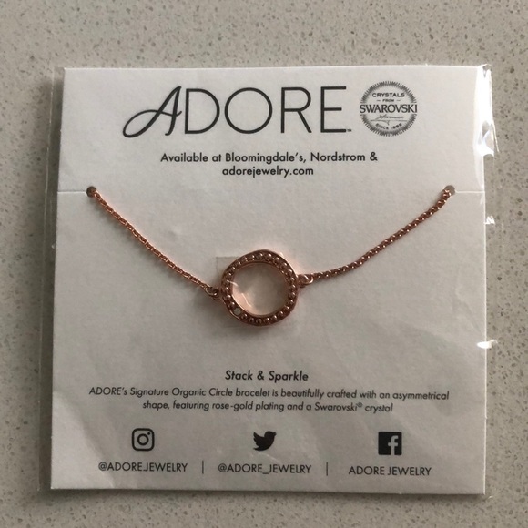 Adore Swarovski Organic Circle Bracelet - NWT - Picture 2 of 5
